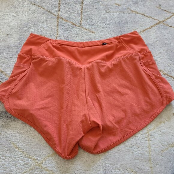 Oiselle Roga Shorts Size 4 Coral Pink | Running Athletic Gym Shorts - Picture 2 of 7